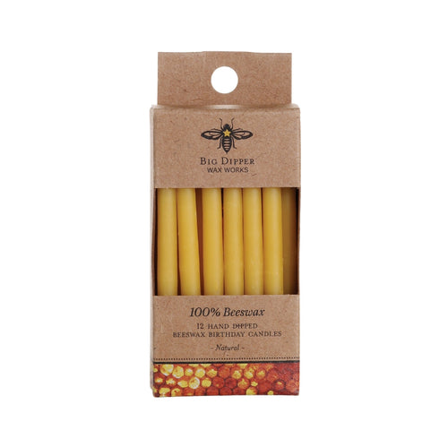 All-Natural Beeswax Birthday Candles