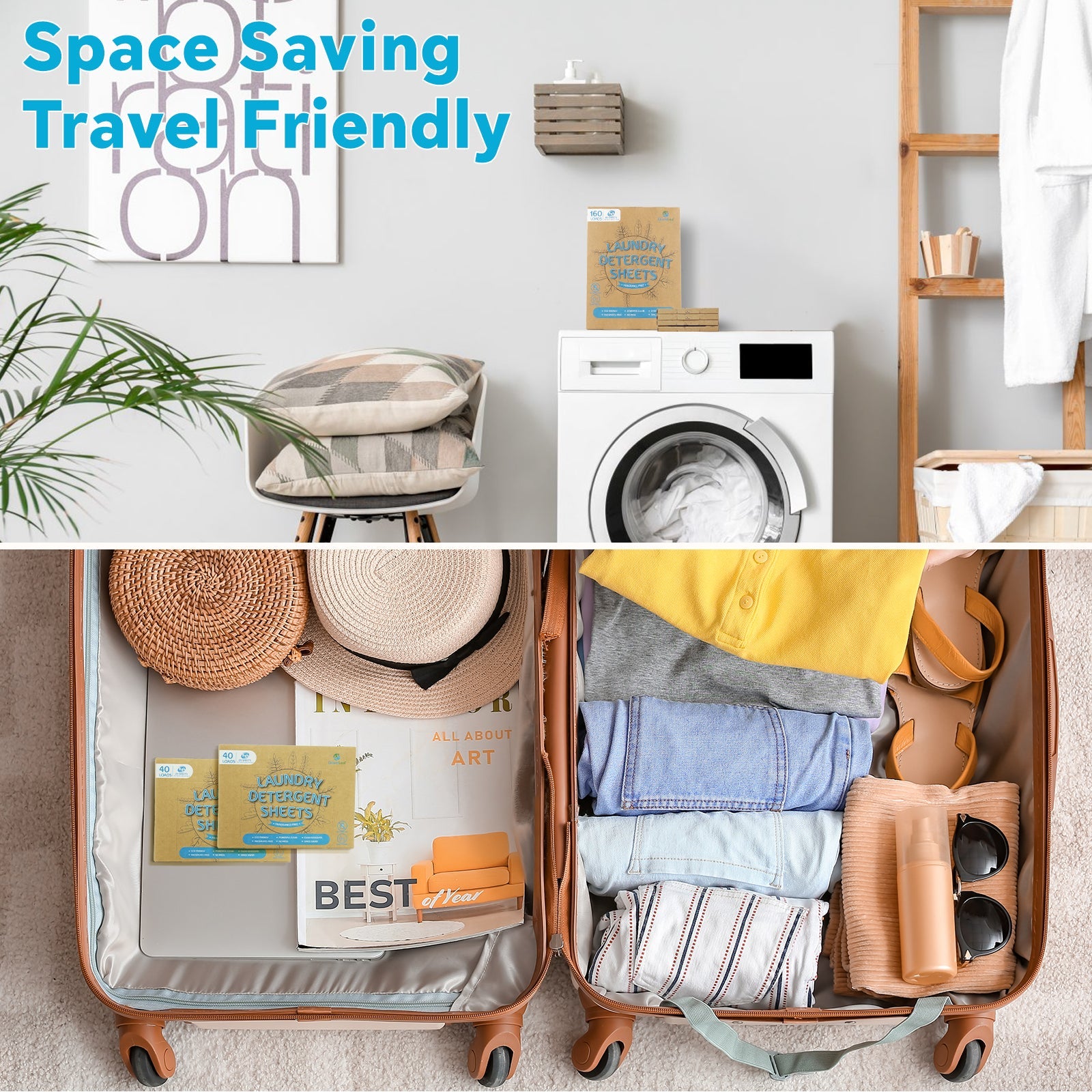 Eco Unscented Laundry Detergent Sheets