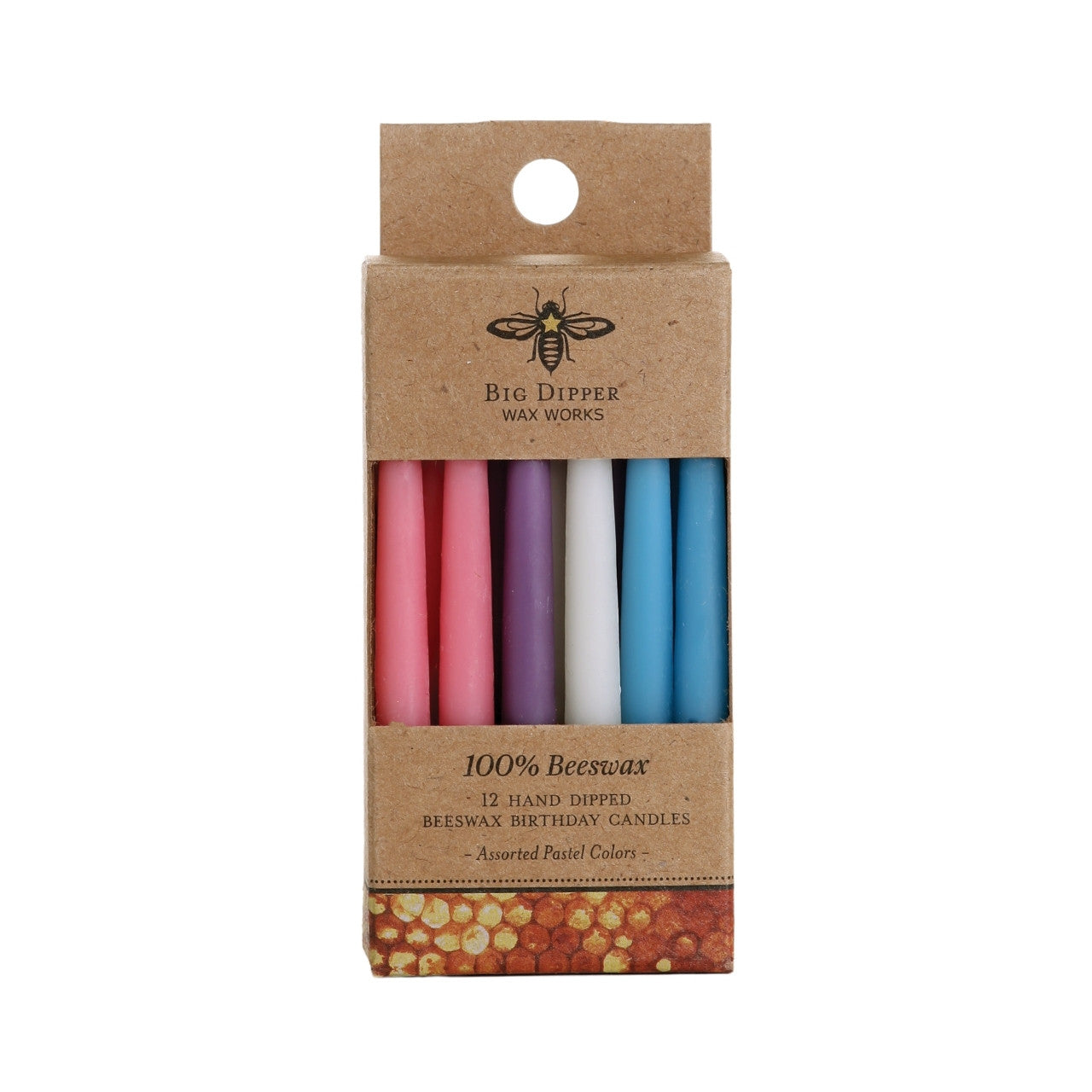 All-Natural Beeswax Birthday Candles