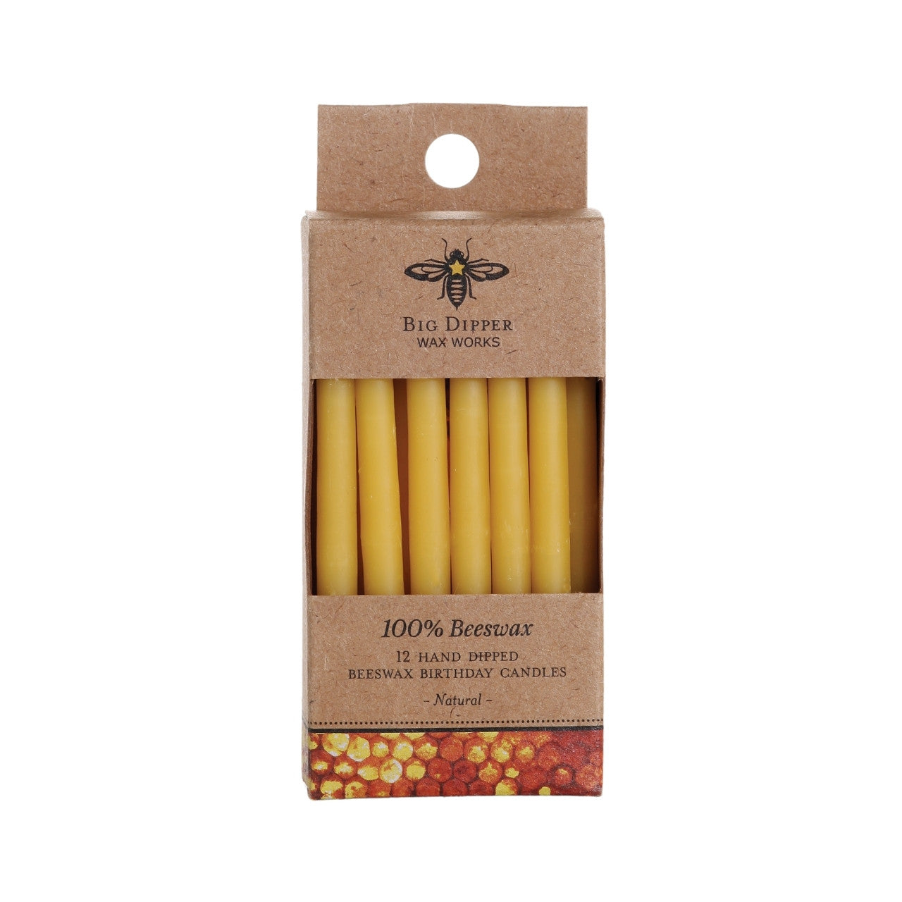 All-Natural Beeswax Birthday Candles