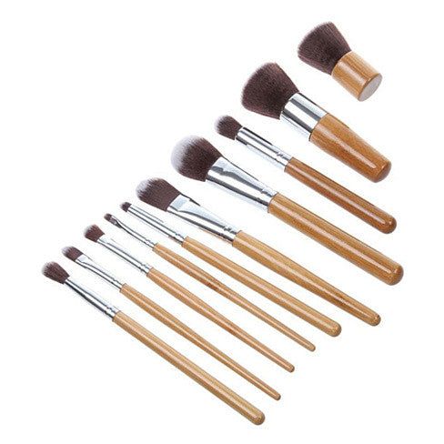 Sustainable Bamboo Makeup Brush Set