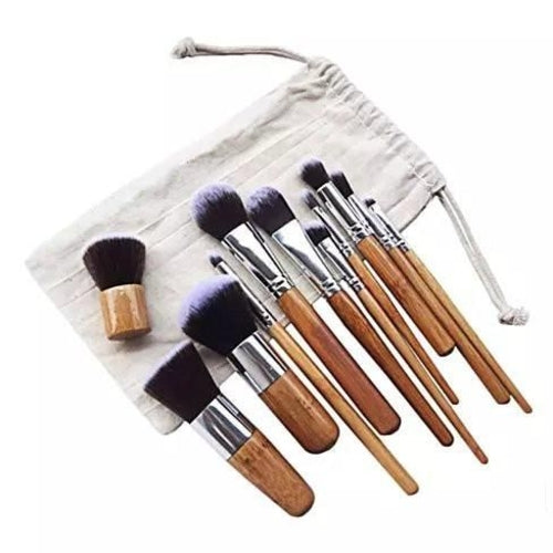 Sustainable Bamboo Makeup Brush Set