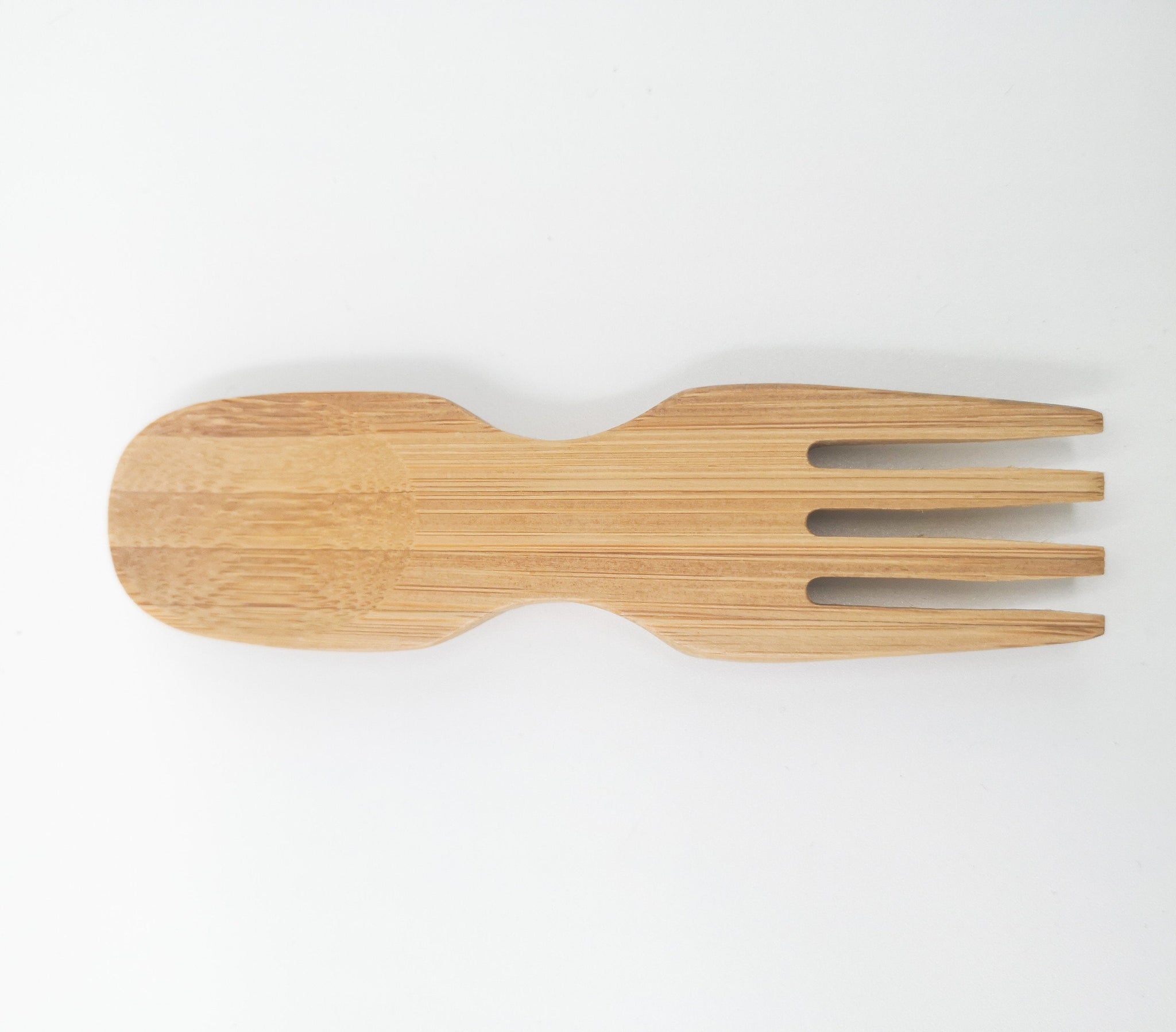 Natural Bamboo Spork with Cotton Pouch