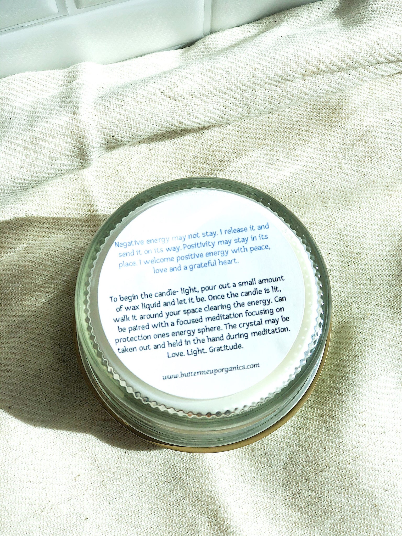 Organic Soy Space Clearing Candle
